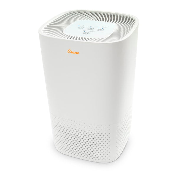 Crane True HEPA Filter Air Purifier - White