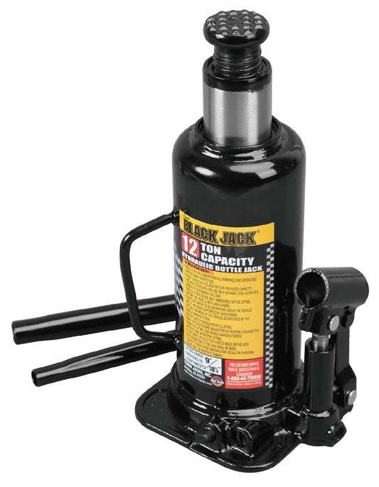 Tongrun 12 Ton Welded Bottle Jack Black T91213W