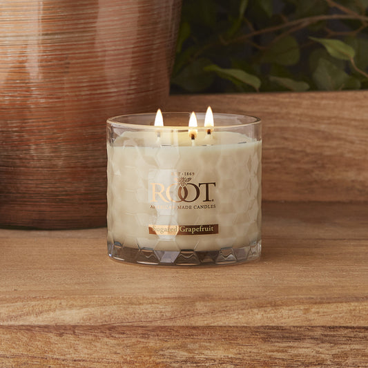 Root Sugared Grapefruit 3 Wick Honeycomb Candle
