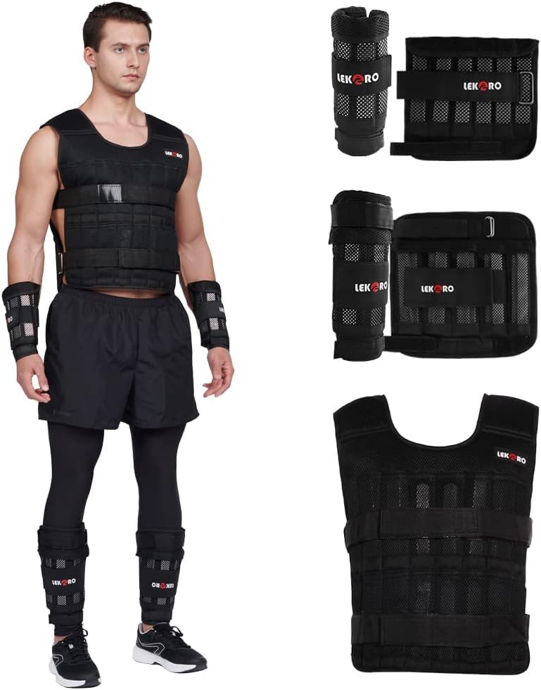 Lekaro Adjustable Training Fitness Weighted Set (DOES NOT include weights)