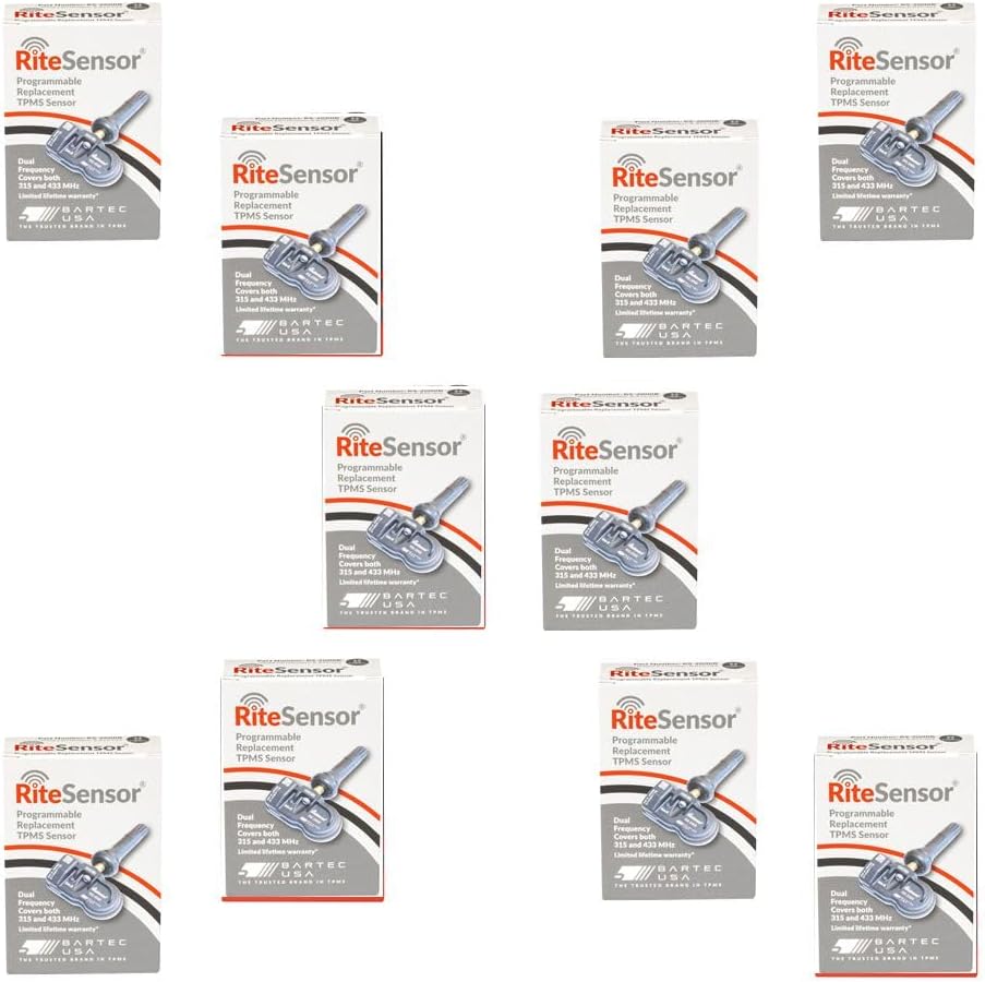 Rite Sensor BARTEC RS-2000R Programmable TPMS Sensor 315/433 MHz. 10 Pack
