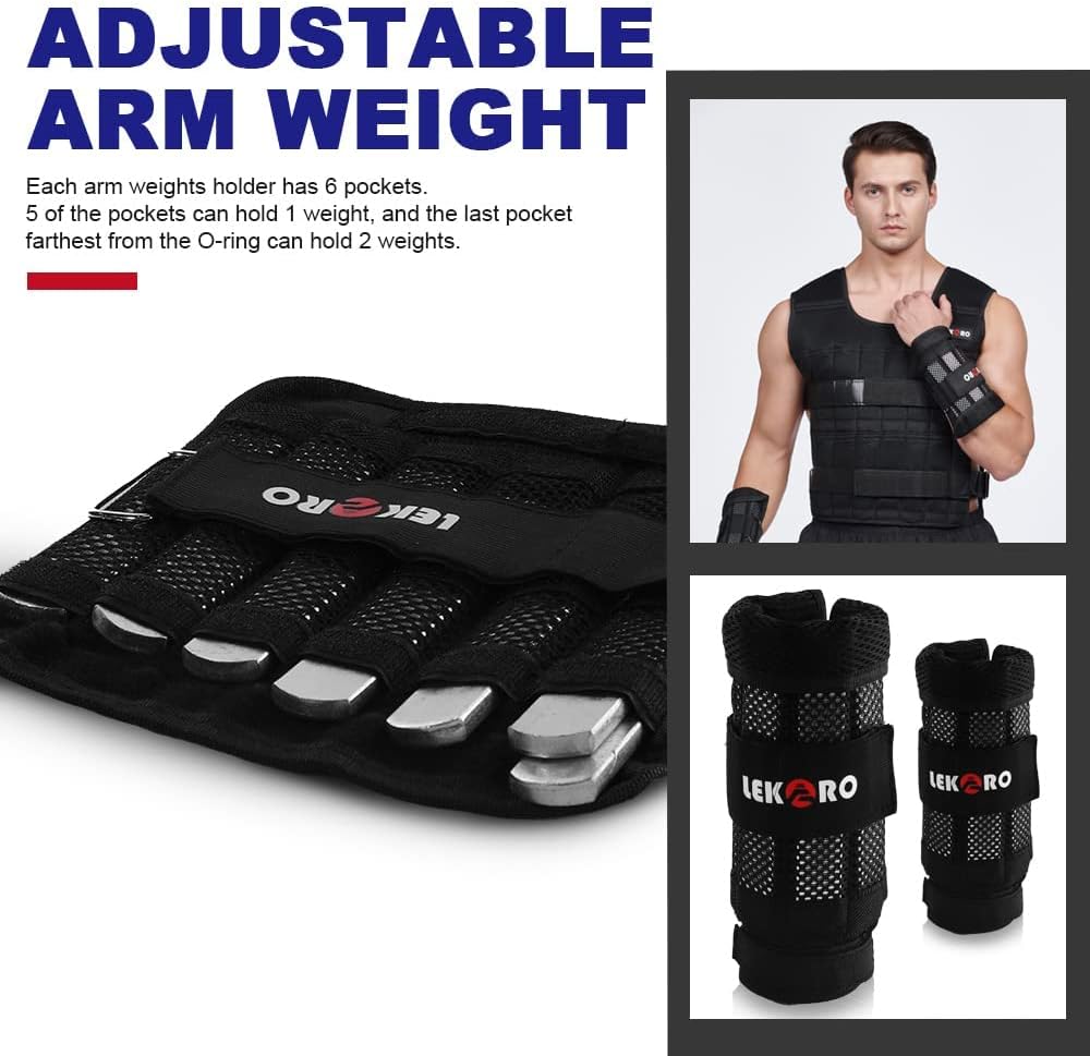 Lekaro Adjustable Training Fitness Weighted Set (DOES NOT include weights)