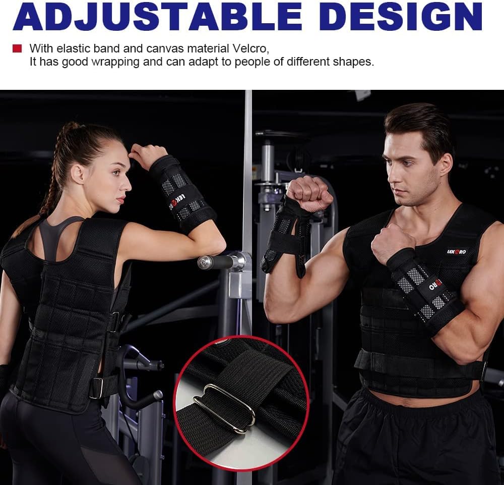 Lekaro Adjustable Training Fitness Weighted Set (DOES NOT include weights)