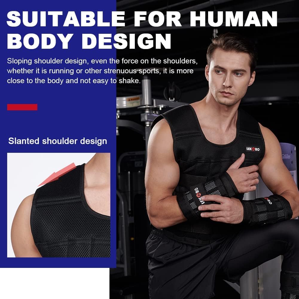 Lekaro Adjustable Training Fitness Weighted Set (DOES NOT include weights)