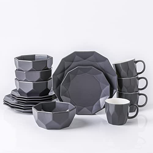 Stone Lain Jamie Porcelain Dinnerware Set 16 Piece Pack of 16