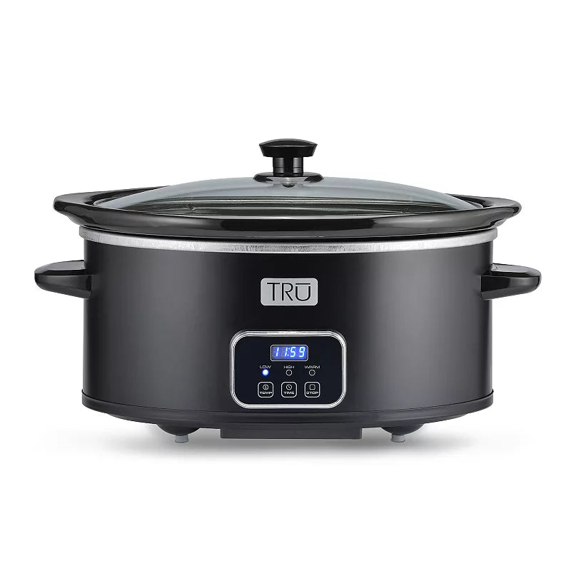 USED-TRU Programmable Slow Cooker 6 QT Black