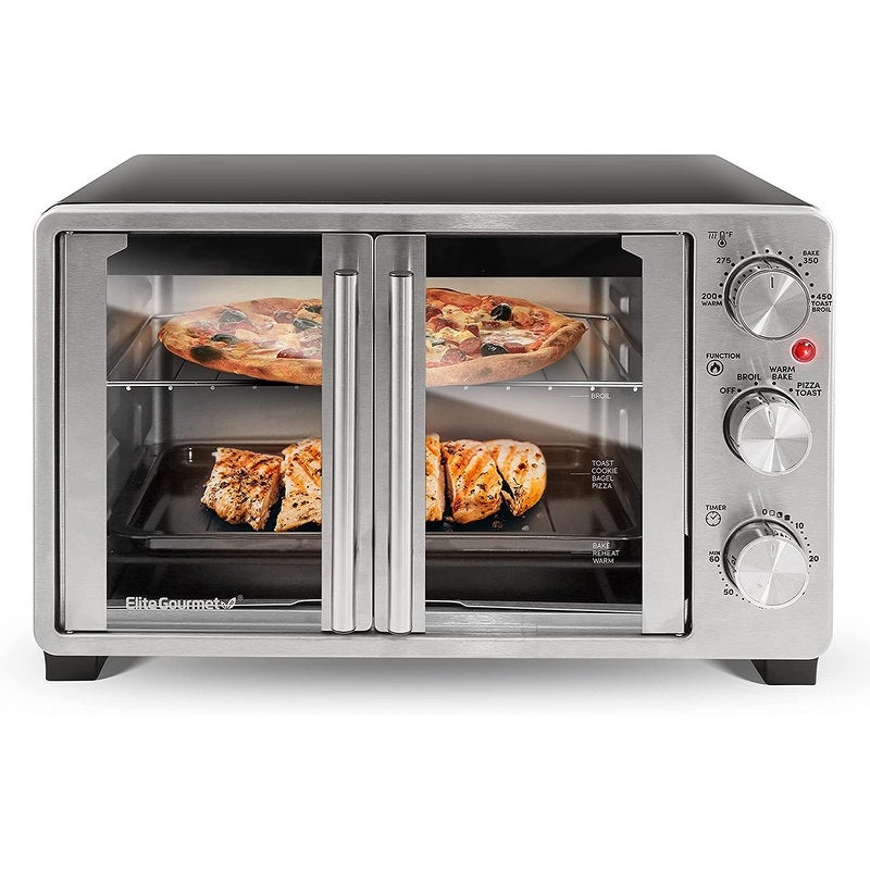 Elite Gourmet Double French Door Toaster Oven