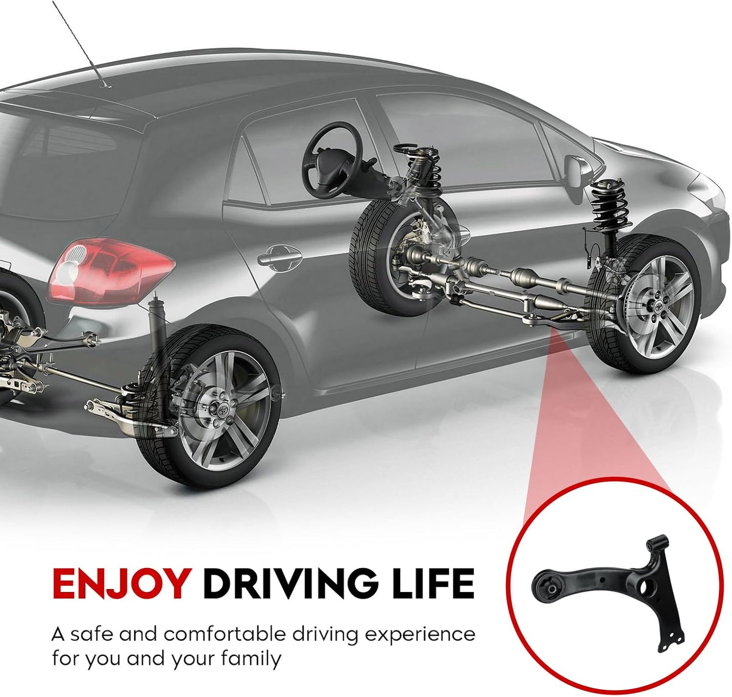 TadaMark Front Lower Control Arm with Ball Joint