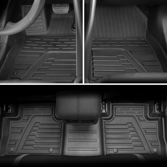 Floor Mats Compatible with 2019-2025 Toyota Rav4 Cargo Mat Trunk Mat Back Seat Cover Protector All Weather TPE Trunk Liner 2024 Rav4 Accessories