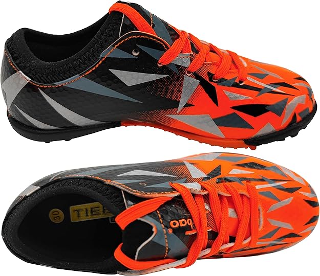 tiebao Ganar Turf Soccer Shoes Kids Firm Ground Soccer/Football Cleats Size 38 (Size 6 Kids)
