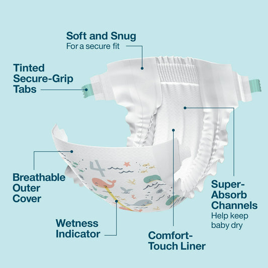 Up & Up Disposable Diapers Size 4, 132ct