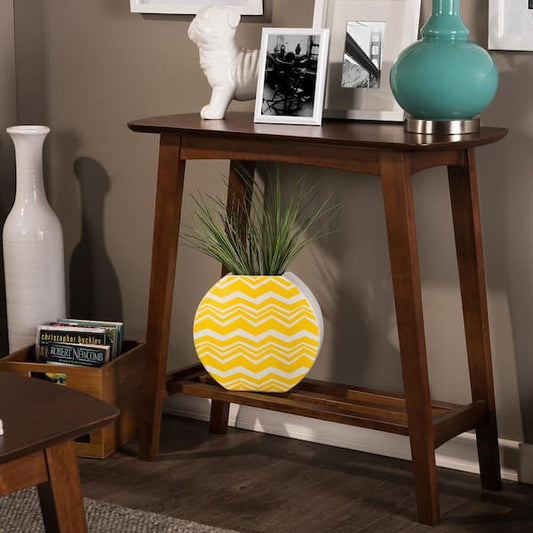 Baxton Studio Sacramento Console Table Dark Walnut