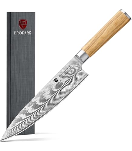 Brodark Damascus Chef Knife