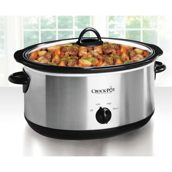 USED-Crock-Pot 7-Qt Manual Slow Cooker Stainless Steel