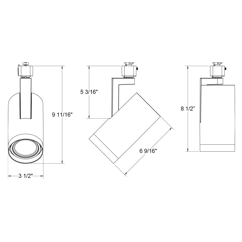 Juno ALG3R612L Trac-Lite 90 CRI 30K DBL J6 A-Light 280KJ6 Black