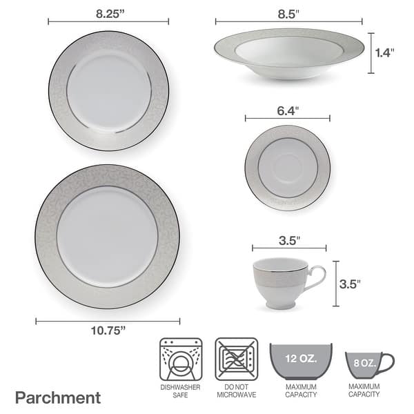 Mikasa Parchment Dinnerware Set, Service for 8