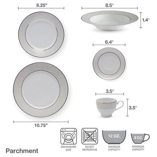 Mikasa Parchment Dinnerware Set, Service for 8