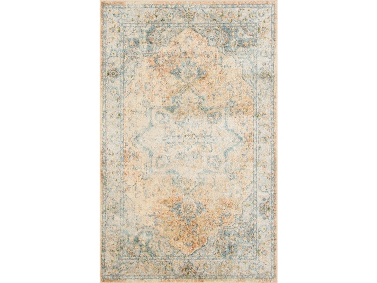 Nourison Astra Traditional Area Rug Beige Blue 3x5 Ft