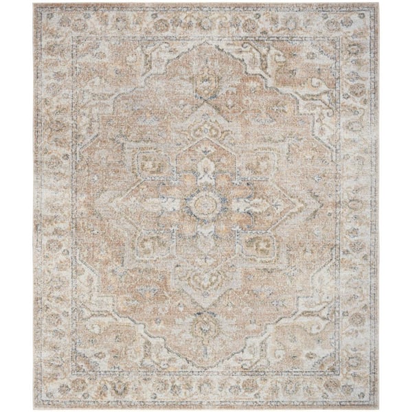 Nourison Astra Traditional Area Rug Beige Blue 3x5 Ft
