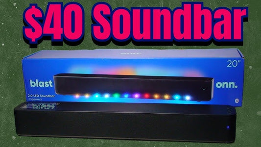 Onn. 2.0 LED Soundbar with 2 Speakers