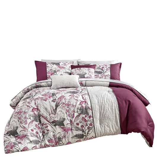 Ontina Luxury 9 Piece complete bed in bag set - California King