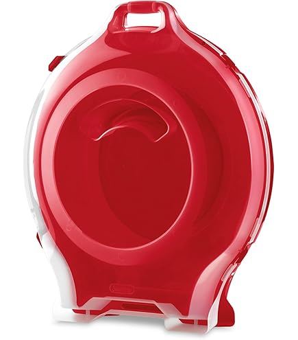 Sterilite 24 in. Red Christmas Wreath Storage Box Clear Lid