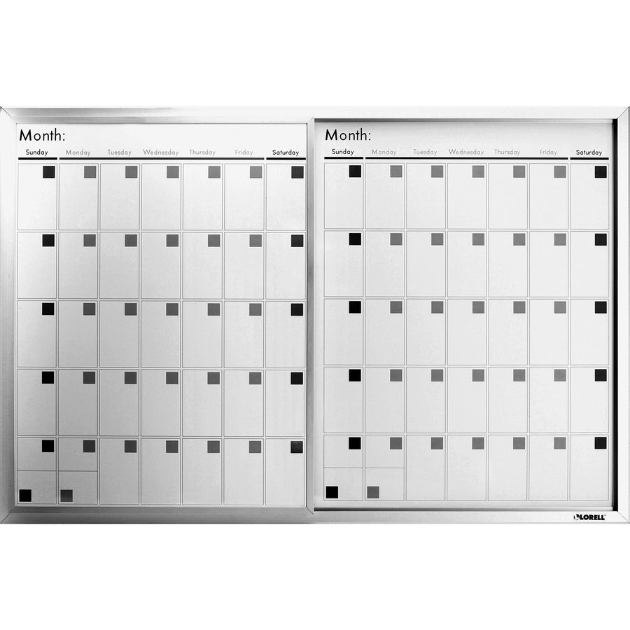 Lorell Magnetic Dry-Erase Calendar Board