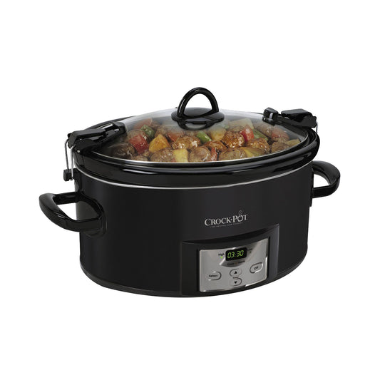 Crock-Pot 7-Quart Oval Slow Cooker Black