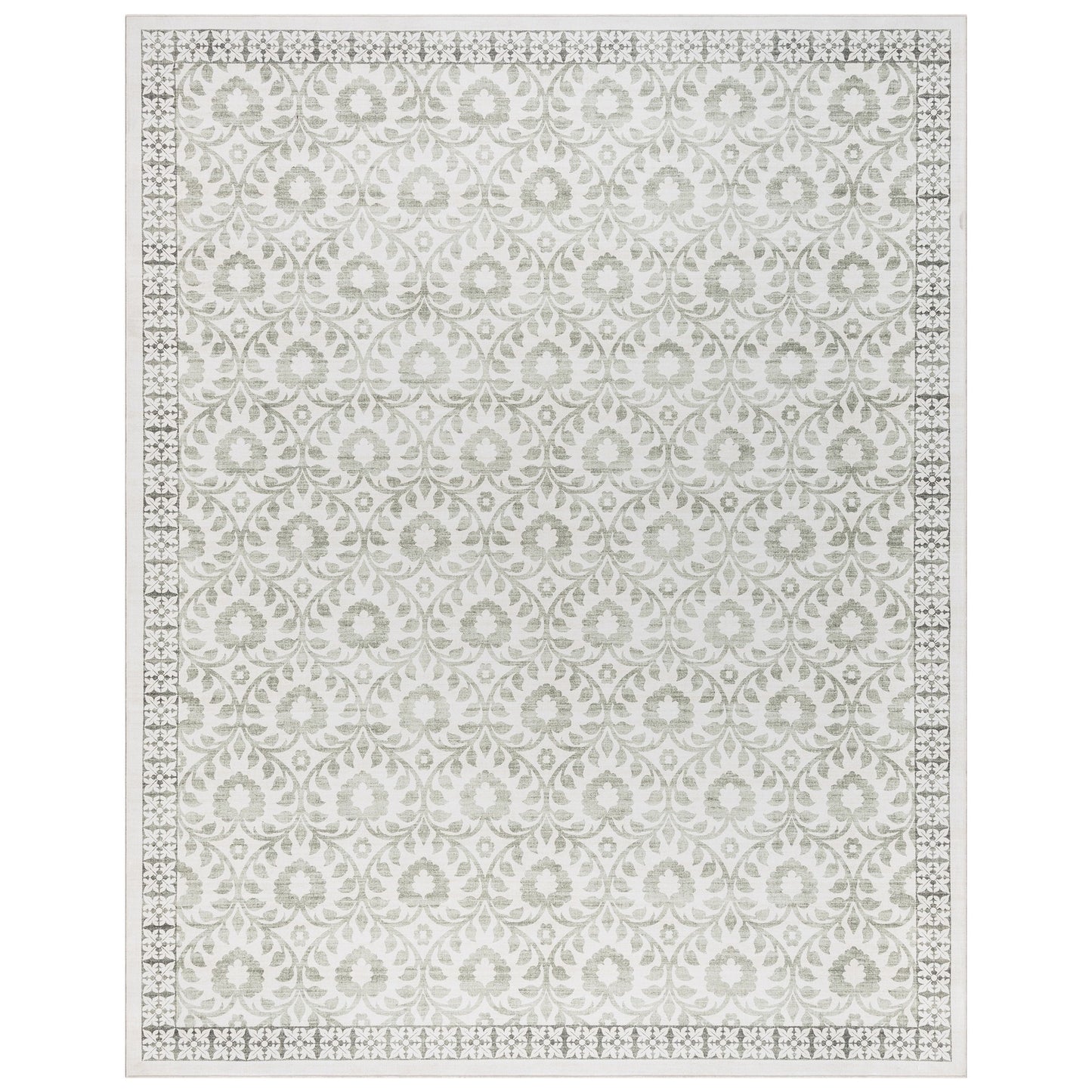 Gertmenian Esme Rustic Floral Sage Area Rug 9x13