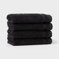 Threshold Antimicrobial Washcloth Set, 4-Pack Black