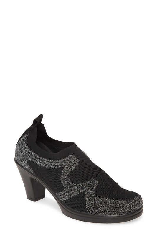 Bernie Mev. Lupe Pump Size 11 US Black/Pewter Fabric (Box 2)