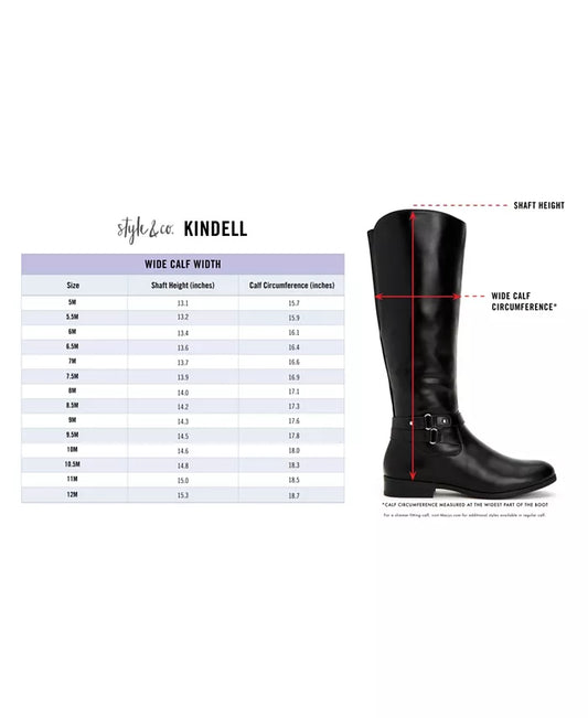Style & Co Kindell Wide-Calf Tall Boots Size 6.5