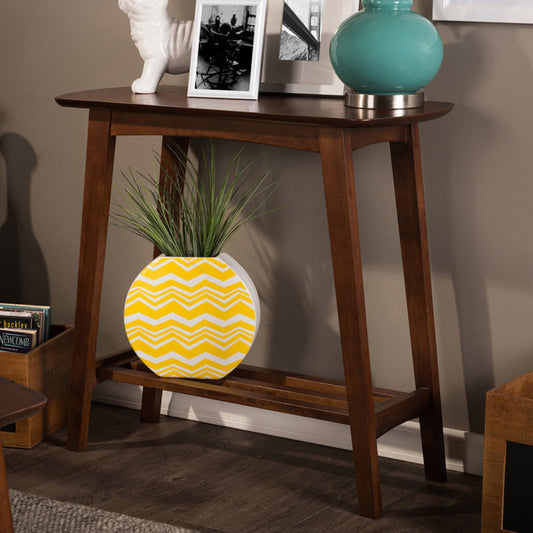 Baxton Studio Sacramento Console Table Dark Walnut
