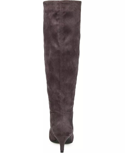 Journee Collection Women's Vellia Boots, Grey, Size 6.5