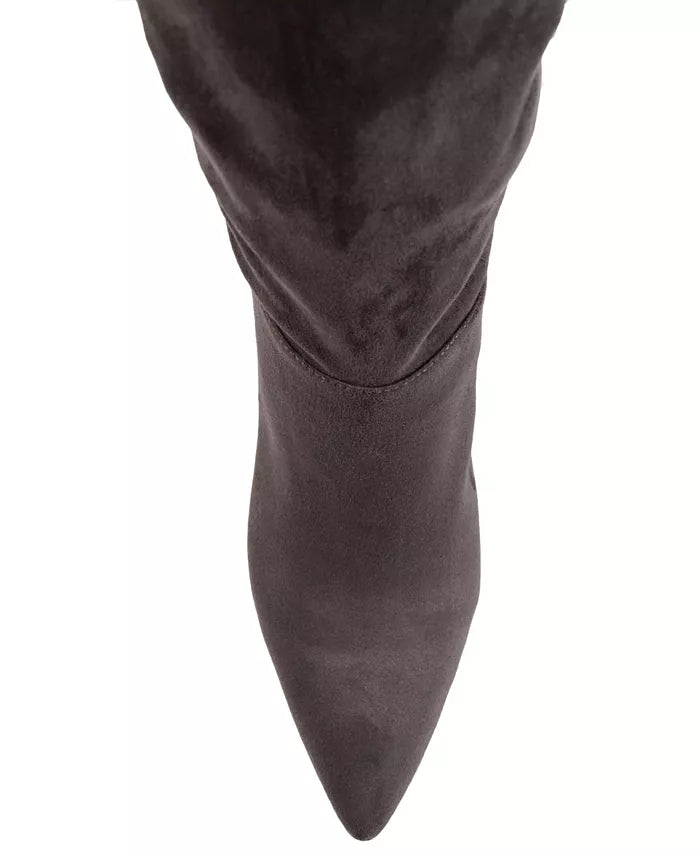 Journee Collection Women's Vellia Boots, Grey, Size 6.5