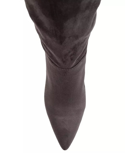 Journee Collection Women's Vellia Boots, Grey, Size 6.5