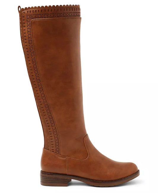 Kensie Women's Storlie Boot Regular Calf, Brown, Size 6