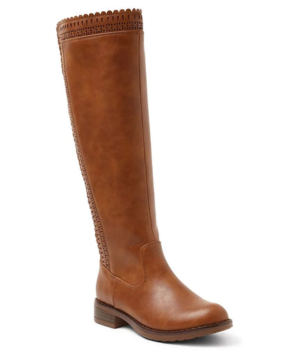 Kensie Women's Storlie Boot Regular Calf, Brown, Size 6