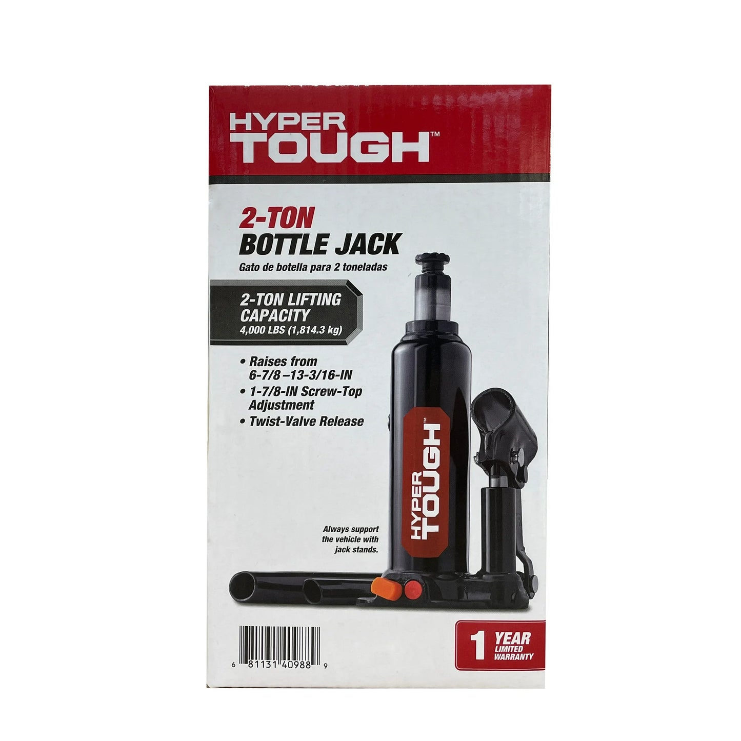 Torin Inc Hyper Tough T90203W 2 Ton Bottle Jack Black