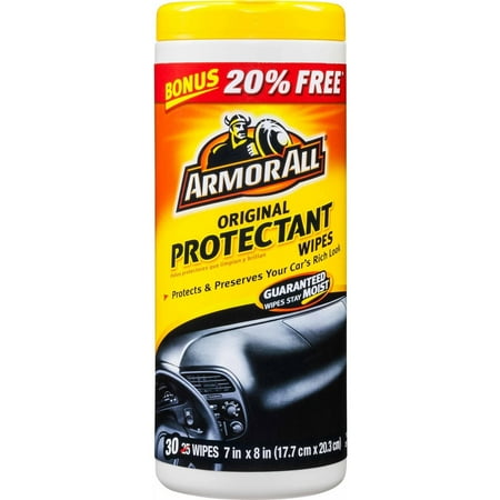 ARMOR ALL Car Interior Protectant Wipes, 7x9, 30 Count