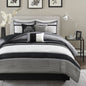 Blaire 7 Piece Comforter Set, Grey - Cal King