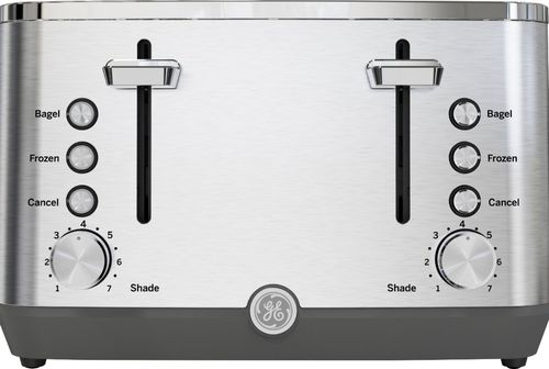 GE 4-Slice Wide Slot Toaster with 7 Shade Settings