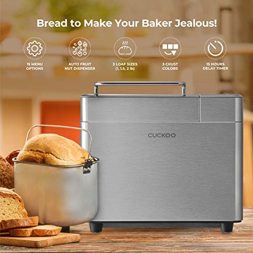 USED-Cuckoo Multi-Functional 2 Lb. Bread Maker Silver