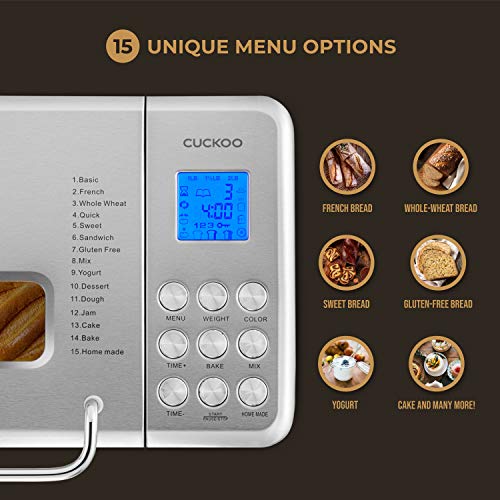 USED-Cuckoo Multi-Functional 2 Lb. Bread Maker Silver