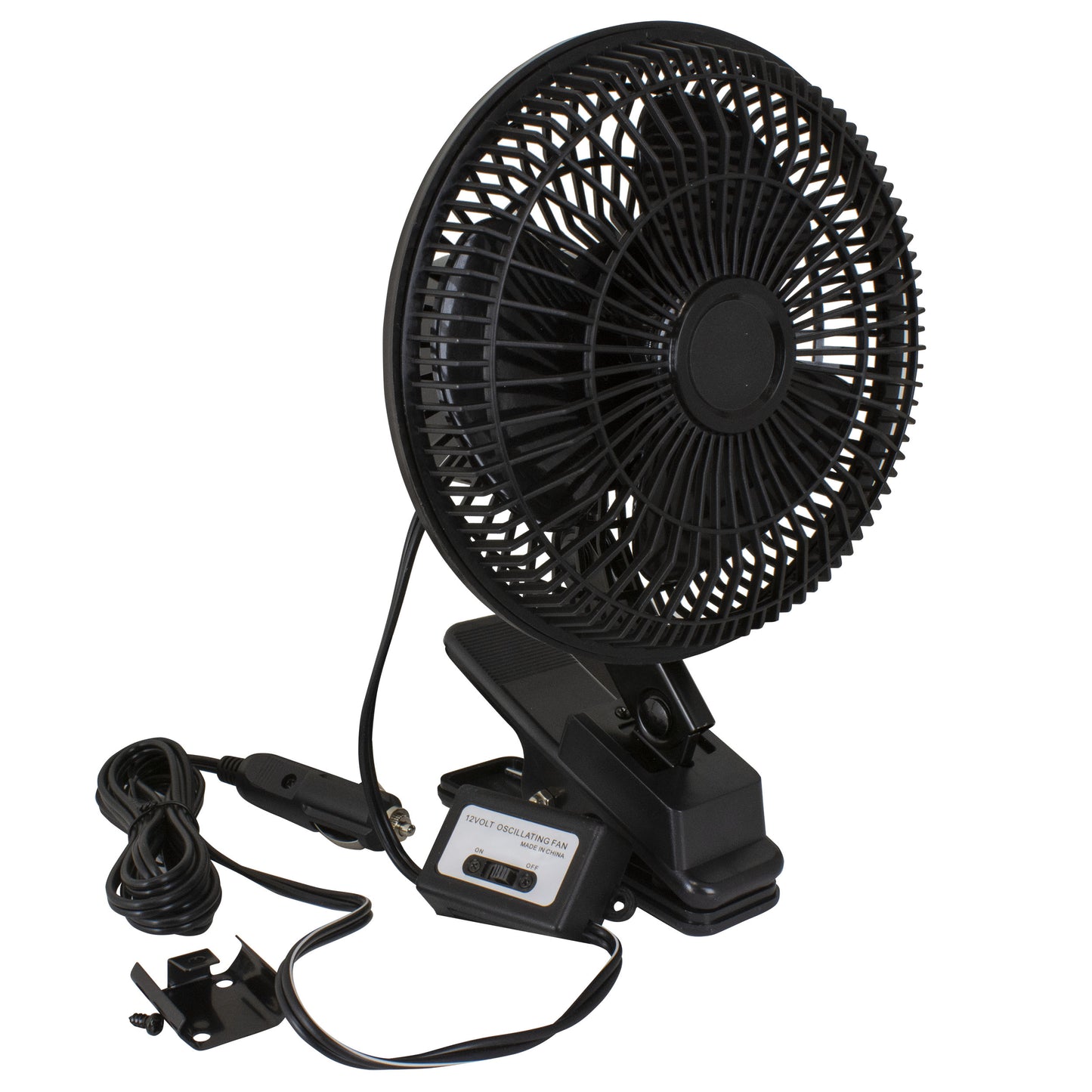 AutoDrive 12-Volt 6" Car Clip-On Dash Mount Fan, 1 Each