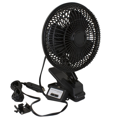 AutoDrive 12-Volt 6" Car Clip-On Dash Mount Fan, 1 Each