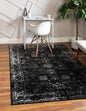 3' x 5' 3 Monte Carlo Rug (Black)