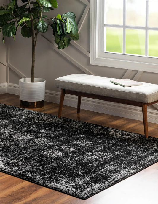 3' x 5' 3 Monte Carlo Rug (Black)