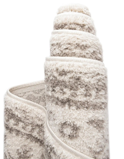 Unique Loom Grey/Ivory  5' 3 x 8' Oxford Oval Rug