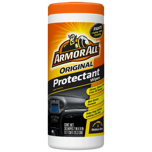 ARMOR ALL Car Interior Protectant Wipes, 7x9, 30 Count